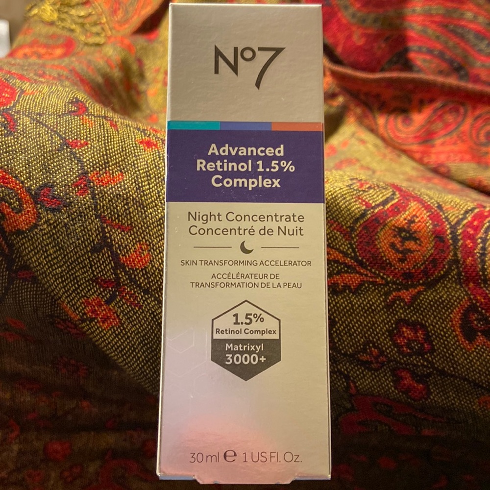 No7 Laboratories Advanced Retinol 1.5% Complex, Night Concentrate 30mL / 1 fl oz